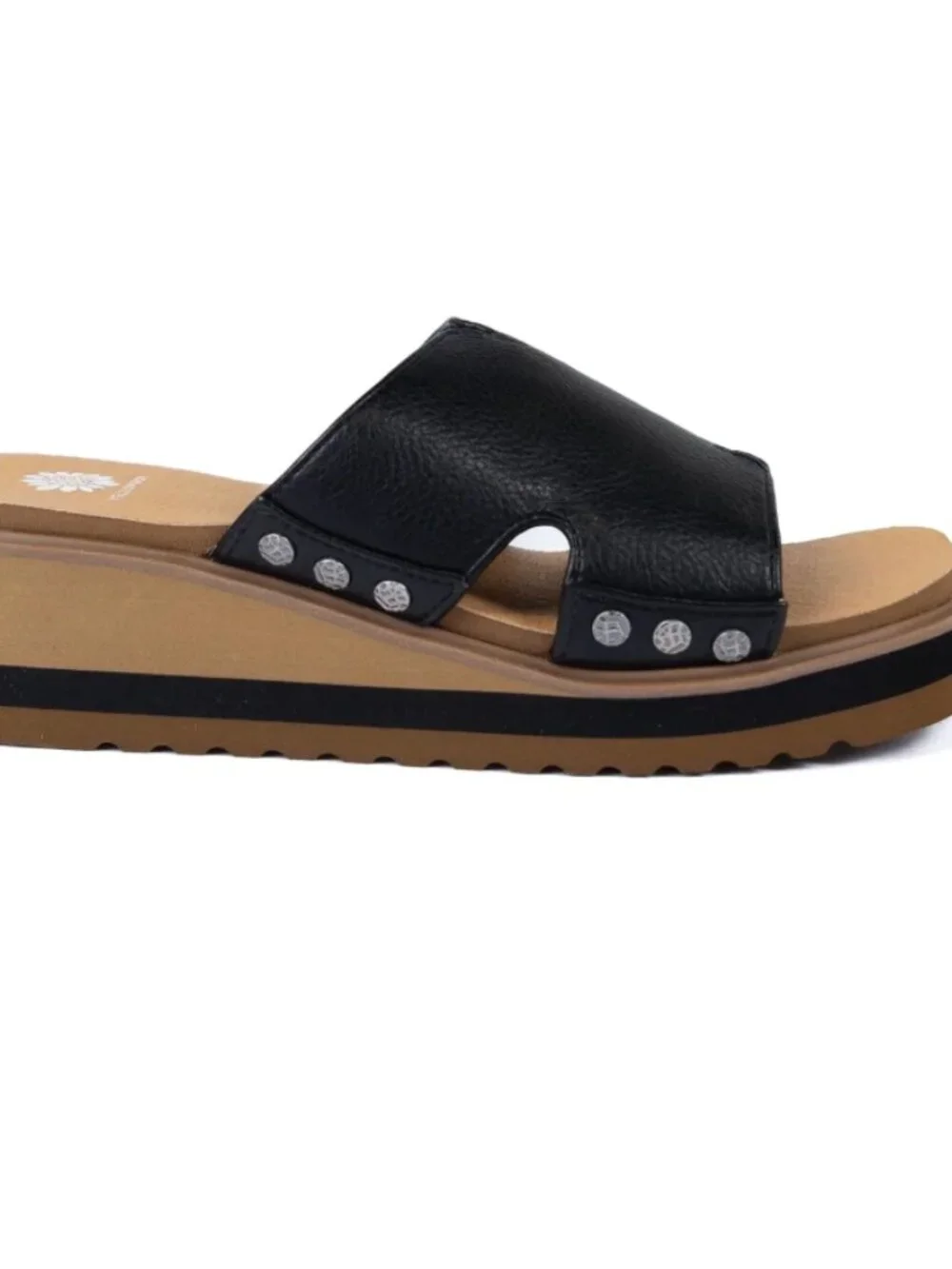 NEW Alameda Black Wedge Sandal by Yellow Box Size 9 M Women's